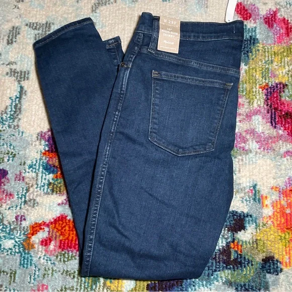 NWT Madewell Women's Skinny Jeans - Dark Blue - Picture 2 of 6